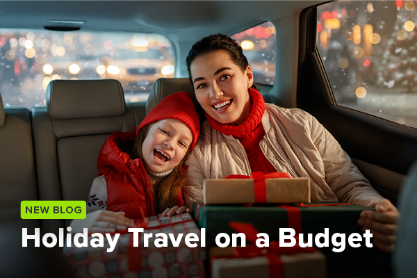 Family traveling on the holiday