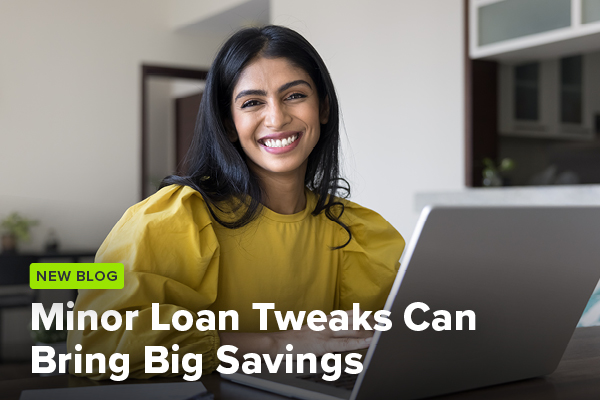 Girl smiling at computer