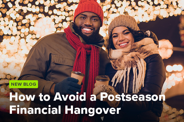 Couple outside in winter