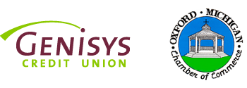 Genisys Credit Union and Oxford Chamber of Commerce logos