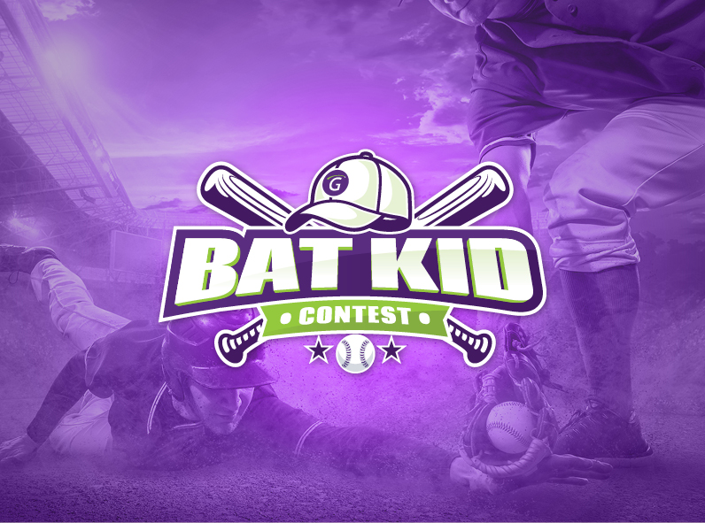 Genisys Credit Union bat kid logo with baseball players in the background